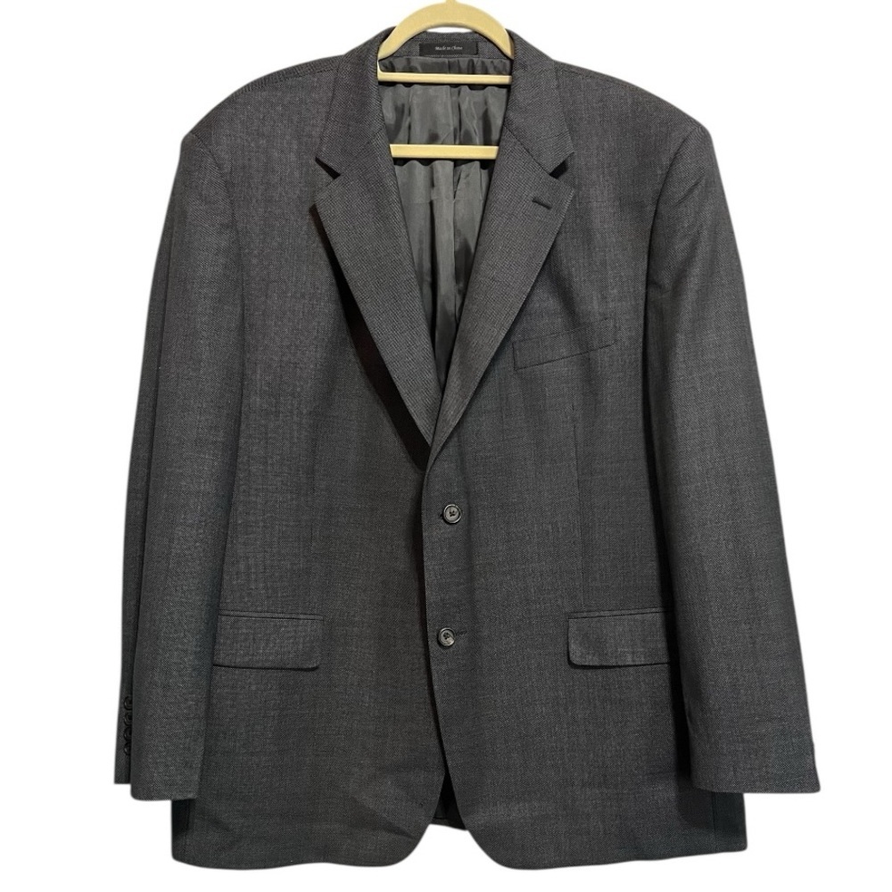 Lauren Ralph Lauren Classic Black Wool Suit Jacket Size 46R - Picture 2 of 9